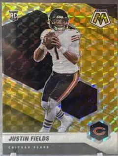 Justin Fields [Gold Mosaic] #304 2021 Panini Mosaic Football