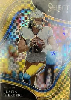 Justin Herbert [Gold] #319 2021 Panini Select Football