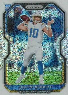 Justin Herbert [White Sparkle] #325 2020 Panini Prizm Football