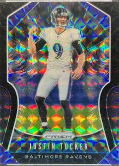 Justin Tucker [Black Finite] #74 2019 Panini Prizm Football