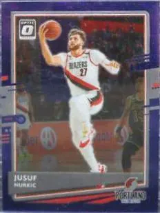 Jusuf Nurkic [Purple Stars] #44 2020 Panini Donruss Optic Basketball