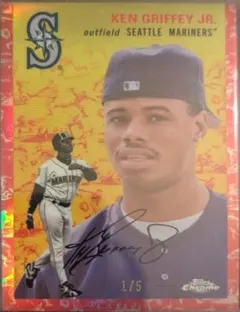 Ken Griffey Jr. [Red Refractor] #386 2023 Topps Chrome Platinum Anniversary Baseball