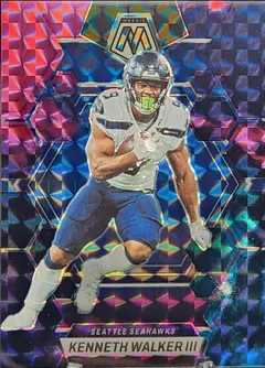 Kenneth Walker III [Choice Nebula] #221 2023 Panini Mosaic Football
