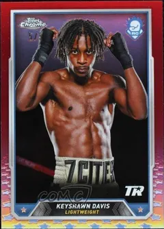 Keyshawn Davis [Red Refractor] #5 2024 Topps Chrome Boxing