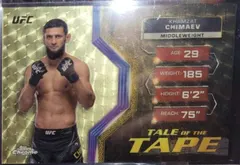 Khamzat Chimaev [Superfractor] #TFT-16 2024 Topps Chrome Ufc Tale Of The Tape Ufc