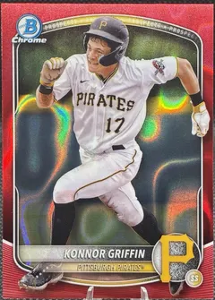 Konnor Griffin [Red Lava] #BCP-86 2025 Bowman Chrome Prospects Baseball