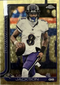 Lamar Jackson [SuperFractor] #24 2025 Topps Chrome Football