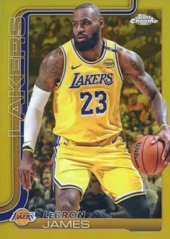 LeBron James [Gold Refractor] #127 2025 Topps Chrome Basketball