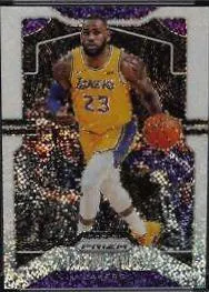 LeBron James [White Sparkle Prizm] #129 2019 Panini Prizm Basketball