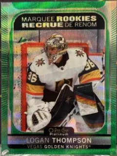 Logan Thompson [Emerald Surge] #239 2021 O Pee Chee Platinum Hockey