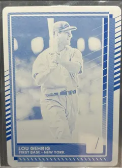 Lou Gehrig [Printing Plate] #55 2025 Panini Donruss Baseball