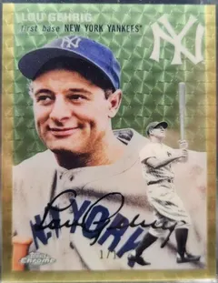 Lou Gehrig [Superfractor] #325 2023 Topps Chrome Platinum Anniversary Baseball