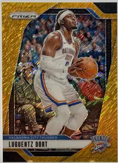 Luguentz Dort [Gold Shimmer FOTL] #119 2024 Panini Prizm Basketball