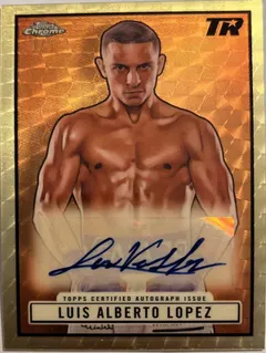 Luis Alberto Lopez [Superfractor] #TRA-LL 2024 Topps Chrome 1951 Ringside Autograph Boxing