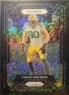 Lukas Van Ness [Black Shimmer] #336 2023 Panini Prizm Football
