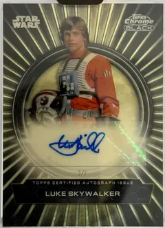 Luke Skywalker [SuperFractor] #3 2024 Topps Chrome Black Star Wars