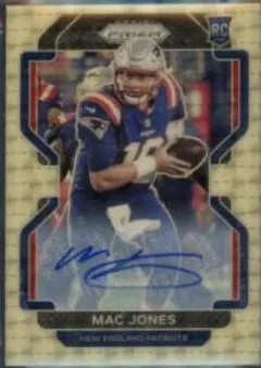 Mac Jones [Autograph Gold Vinyl Prizm] #336 2021 Panini Prizm Football