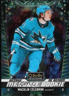 Macklin Celebrini [Bioluminescence] #263 2024 O Pee Chee Platinum Hockey