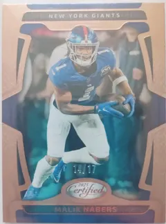 Malik Nabers [Bronze Mirror] #73 2025 Panini Certified Football