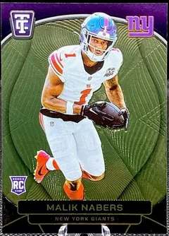 Malik Nabers [Mirror Gold] #157 2024 Panini Totally Certified Football