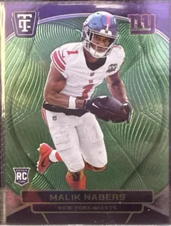 Malik Nabers [Mirror Neon Green] #157 2024 Panini Totally Certified Football