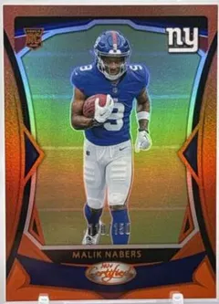 Malik Nabers [Orange Mirror] #105 2024 Panini Certified Football