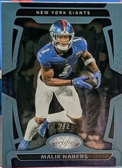 Malik Nabers [Platinum Mirror] #73 2025 Panini Certified Football