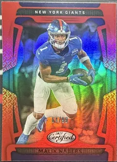 Malik Nabers [Red Mirror] #73 2025 Panini Certified Football