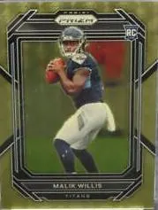 Malik Willis [Gold Vinyl] #303 2022 Panini Prizm Football