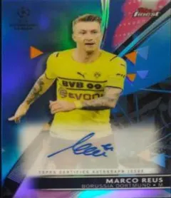 Marco Reus [Blue] #BA-MR 2021 Topps Finest Uefa Champions League Autographs Soccer