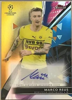 Marco Reus [Gold] #BA-MR 2021 Topps Finest Uefa Champions League Autographs Soccer