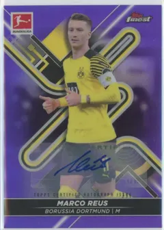 Marco Reus [Purple] #BCA-MR 2021 Topps Finest Bundesliga Autographs Soccer