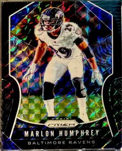 Marlon Humphrey [Black Finite] #75 2019 Panini Prizm Football
