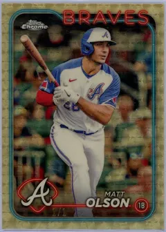 Matt Olson [Superfractor] #23 2024 Topps Chrome Baseball