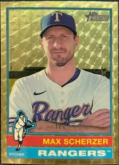 Max Scherzer [Superfractor Chrome Variation] #182 2025 Topps Heritage Baseball