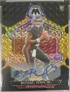 Michael Penix Jr. [Autograph Choice Black Gold] #308 2024 Panini Mosaic Football