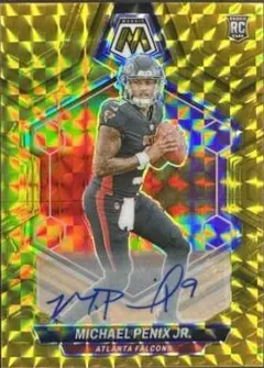 Michael Penix Jr. [Autograph Gold] #308 2024 Panini Mosaic Football