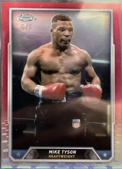 Mike Tyson [Red Refractor] #35 2024 Topps Chrome Boxing