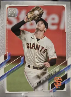 Mike Yastrzemski [70th Anniversary] #227 2021 Topps Baseball