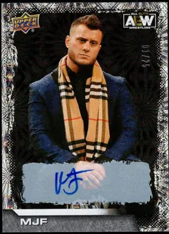 MJF [Pyro Autograph] #3 2022 Upper Deck Aew Wrestling