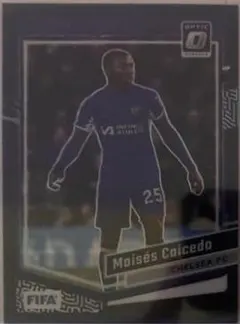 Moises Caicedo [Black Optic] #76 2023 Panini Donruss Soccer