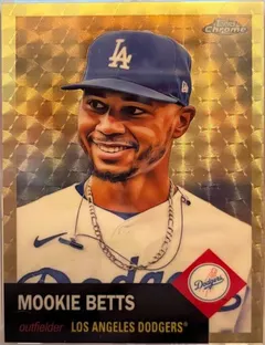Mookie Betts [SuperFractor] #350 2022 Topps Chrome Platinum Anniversary Baseball