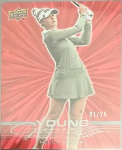 Nelly Korda [Outburst Red Young Guns] #101 2026 Upper Deck Golf