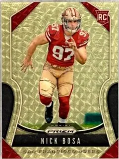 Nick Bosa [Autograph Gold Vinyl Prizm] #311 2019 Panini Prizm Football