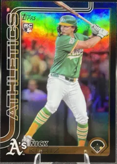 Nick Kurtz [Black Diamante Foil] #US201 2025 Topps Update Baseball