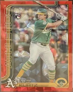 Nick Kurtz [Red Diamante Foil] #US201 2025 Topps Update Baseball