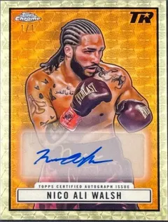 Nico Ali Walsh [Superfractor] #TRA-NA 2024 Topps Chrome 1951 Ringside Autograph Boxing