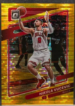 Nikola Vucevic [Gold Pulsar] #141 2021 Panini Donruss Optic Basketball