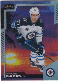 Nikolaj Ehlers [Sunset] #97 2020 O Pee Chee Platinum Hockey