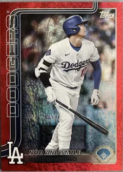 Nod And Smile [Holo Red Foil] #US84 2025 Topps Update Baseball